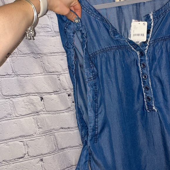 NWT We The Free Summer Love Top - Indigo - Size Small Oversized - Picture 10 of 17